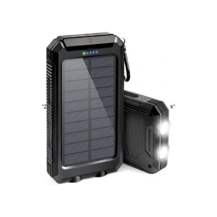 زيرو إنرجي بنك طاقة شمسي سعة 10000 مللي أمبير، أسود
